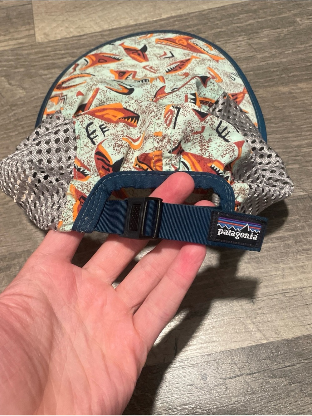 Vtg 1999 Patagonia Duckbill Cap Hat Size M Made in USA Fish Shark Mesh 90s SP99 - Picture 3 of 9